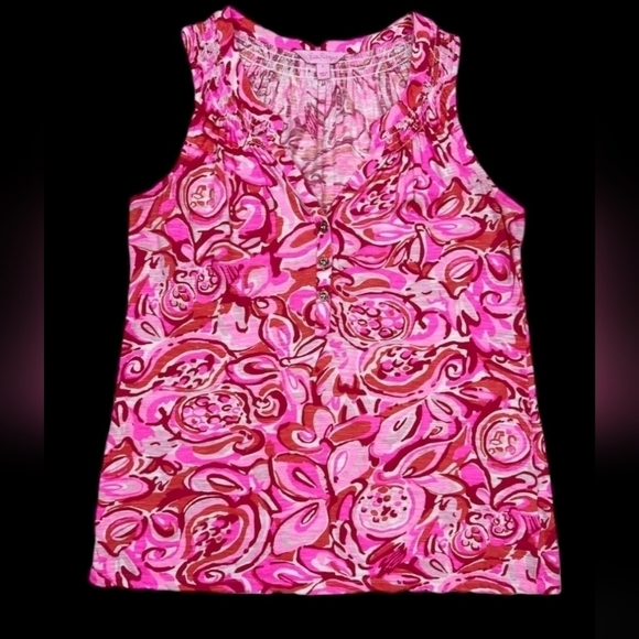 Lilly Pulitzer small Essie Top floral - Picture 10 of 11